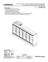 ONRBH and ORBH Glass Door Reach-In Produce Display Cooler